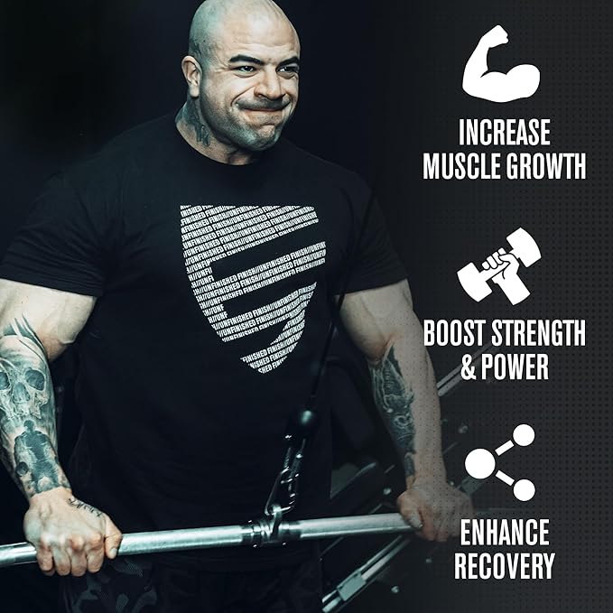 Jacked Factory Creatine HMB Powder Supplement with Creatine Monohydrate & HMB for Men & Women for Muscle Growth, Increased Strength, Enhanced Energy - 30 Servings, Unflavored