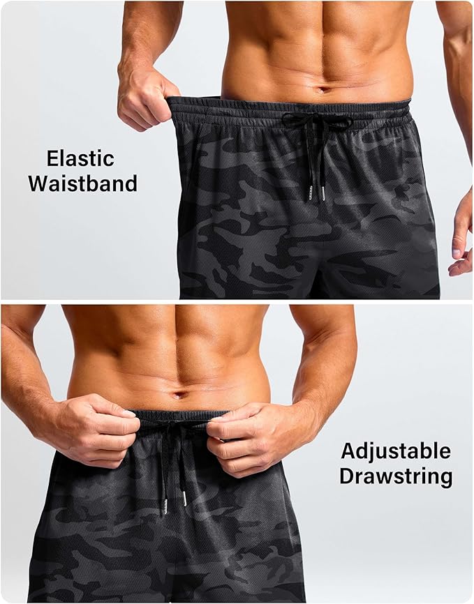 G Gradual Men's Athletic Workout Shorts with Pockets 5"/7"/9" Lightweight Quick Dry Gym Basketball Running Shorts for Men