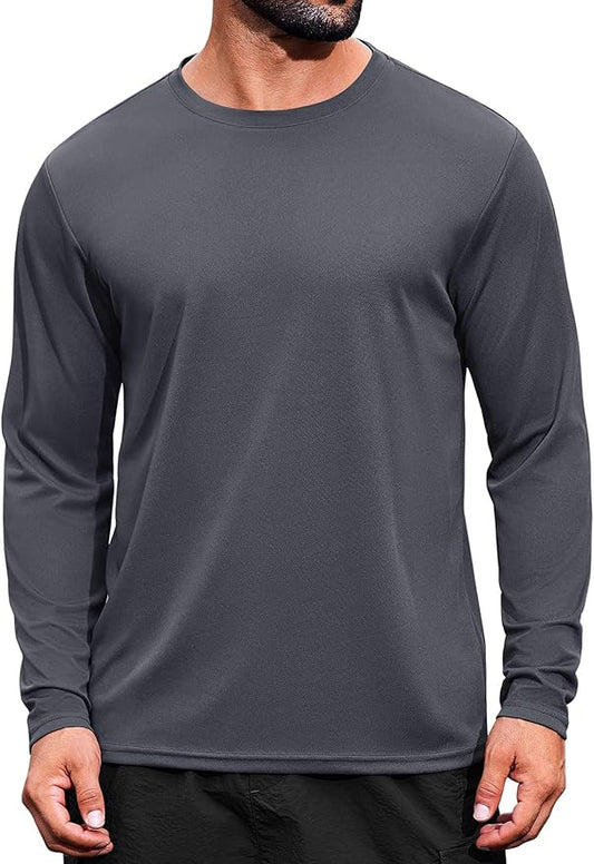 COOFANDY Long Sleeve Shirts for Men Moisture Wicking Activewear T-Shirts Workout Running Shirts