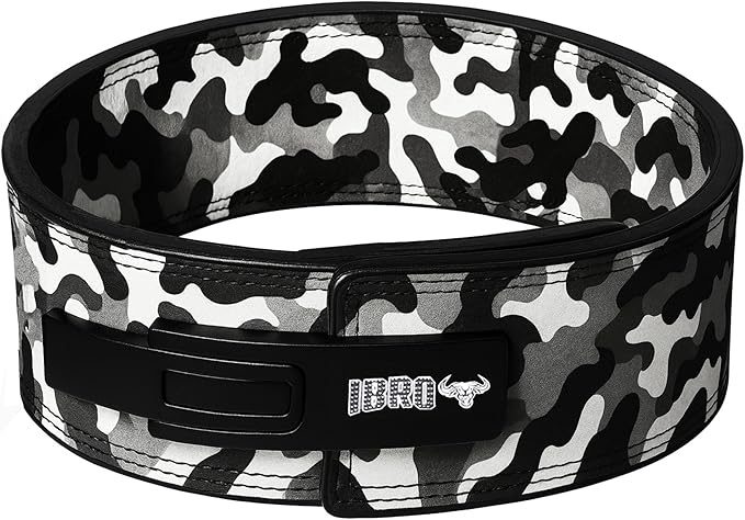 IBRO Powerlifting Lever Gym Belt – Power 8MM, 10MM or 13MM Extreme Heavy Duty Genuine Leather Belts - Squats Deadlifts Bodybuilding Weight Lifting IPF Power Lifting Strongman for Men