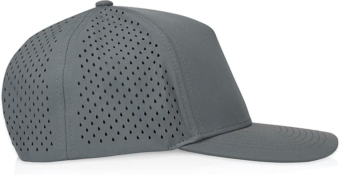 Gilbert Performance Snapback Hat | 5 Panel Blank Cap for Men & Women | Breathable & Lightweight | Curved Bill