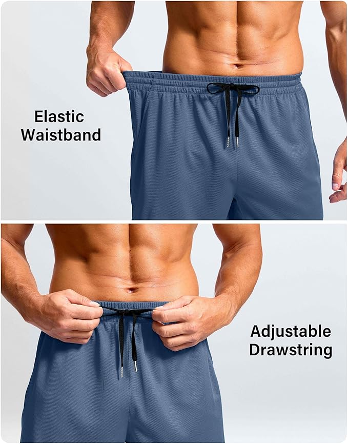 G Gradual Men's Athletic Workout Shorts with Pockets 5"/7"/9" Lightweight Quick Dry Gym Basketball Running Shorts for Men