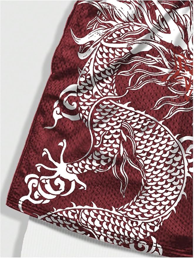 Men's Graphic Shorts with Liner Cross Print Drawstring 2 in 1 Gym Track Bottoms