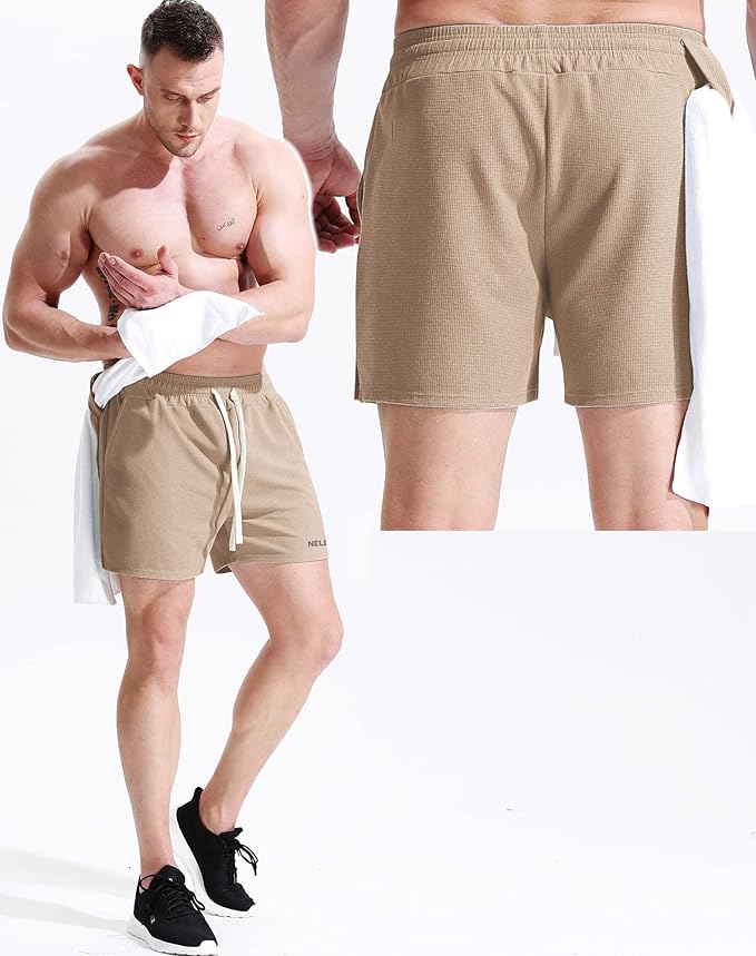 NELEUS Men's 7 inch Running Shorts Athletic Gym Workout Shorts with Pockets
