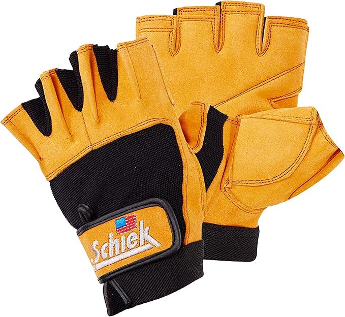 Schiek Sport Model 415 Power Lifting Fingerless Glove - Long Lasting Weight Lifting Grip Gloves