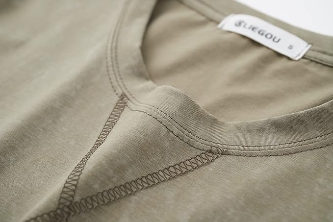 KLIEGOU Men's T-Shirts - Premium Cotton Crew Neck Tees S - 4XL