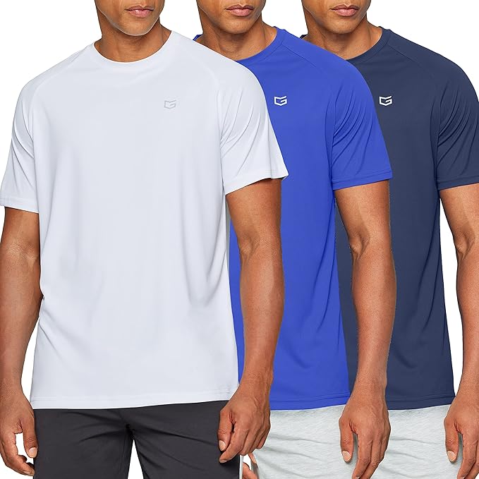 G Gradual Men's Workout Quick Dry T-Shirts Short Sleeve Lightweight Cooling Gym Shirts Tee for Running, Beach, Hiking