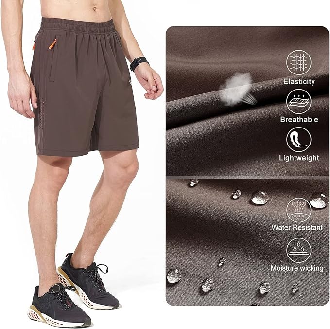 NORTHYARD Men's Athletic Running Shorts Quick Dry Workout Shorts 7"/ 5"/ 9" Lightweight Sports Gym Basketball Tennis Hiking