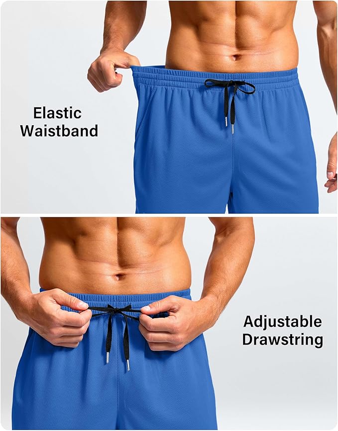 G Gradual Men's Athletic Workout Shorts with Pockets 5"/7"/9" Lightweight Quick Dry Gym Basketball Running Shorts for Men