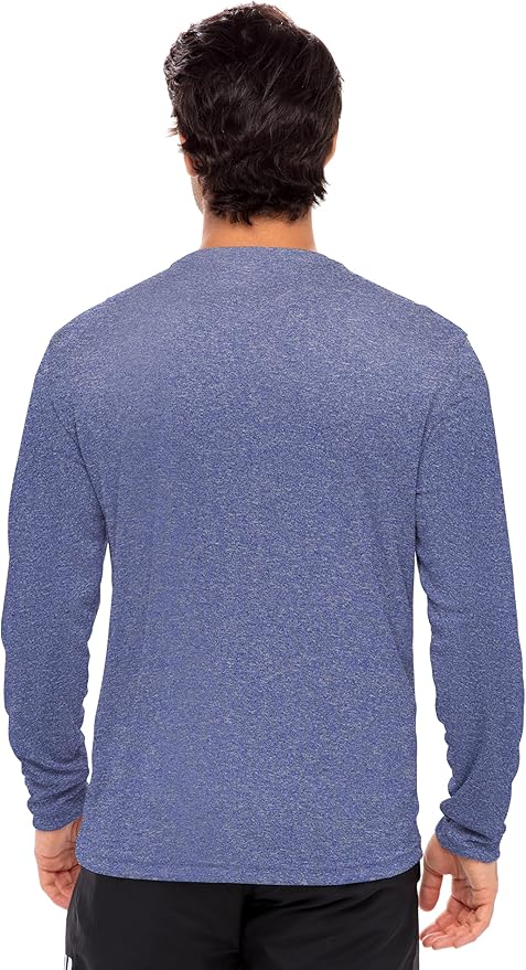 Men's Long Sleeve Moisture Wicking Athletic Shirts, Dry Fit Long Sleeve UV Protection Shirts Men for Workout, Running, Hiking