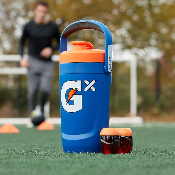 Gatorade Gx Performance Jug, 64oz, Leakproof, Non Slip Grip, Great for Athletes, Neon Yellow