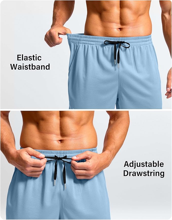 G Gradual Men's Athletic Workout Shorts with Pockets 5"/7"/9" Lightweight Quick Dry Gym Basketball Running Shorts for Men