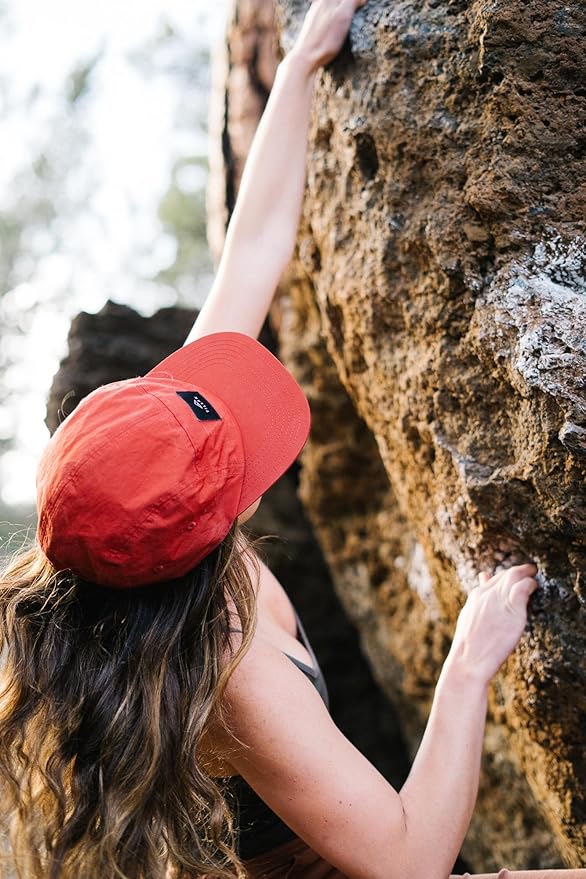 Tillak Wallowa Camp Hat, Lightweight Nylon 5 Panel Cap with Snap Closure