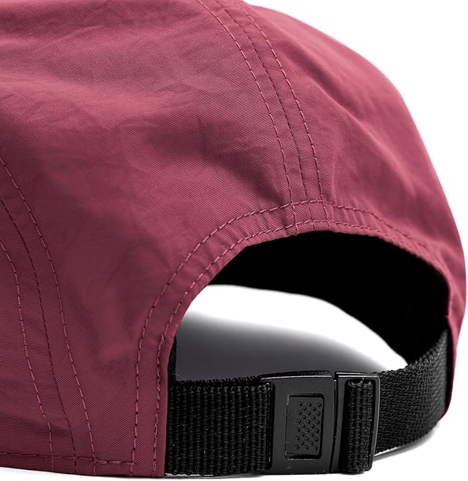 Tillak Wallowa Camp Hat, Lightweight Nylon 5 Panel Cap with Snap Closure