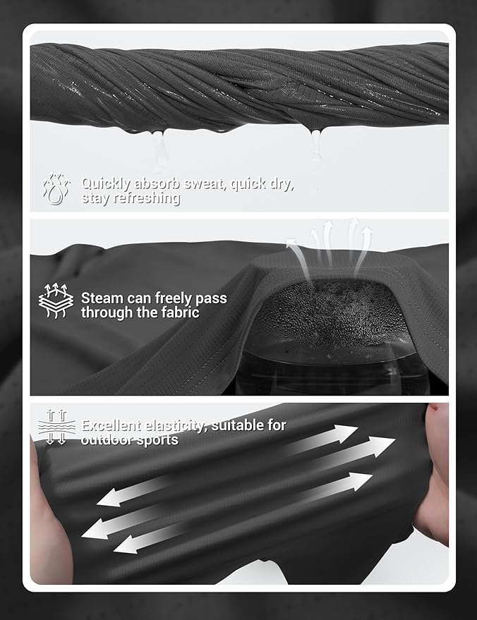 TACVASEN Men's Lightweight Athletic T-Shirts Quick Dry Workout Gym Tops Short Sleeve Running Tee Shirt Performance Activewear