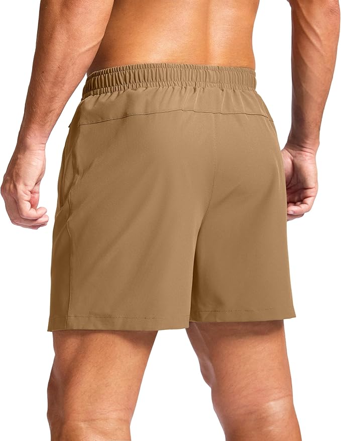 G Gradual Men's Athletic Running Shorts with Zipper Pockets Quick Dry 7"/ 5"/ 9" Workout Gym Shorts for Basketball Hiking