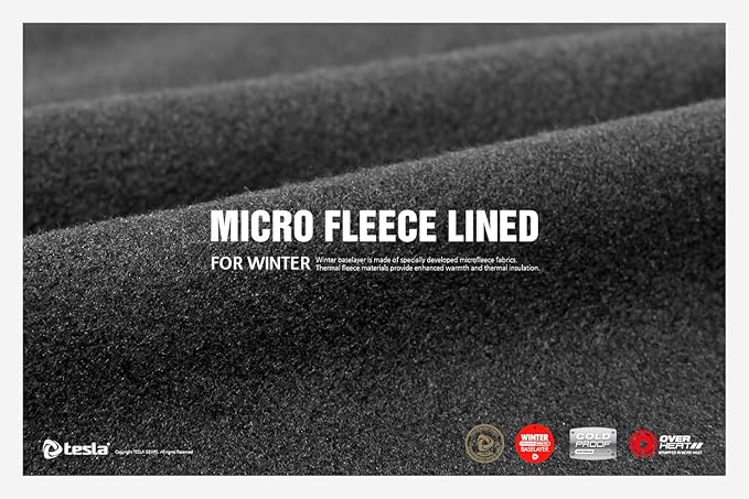 TSLA Men's Thermal Long Sleeve Compression Shirts, Mock/Turtleneck Winter Sports Running Base Layer Top