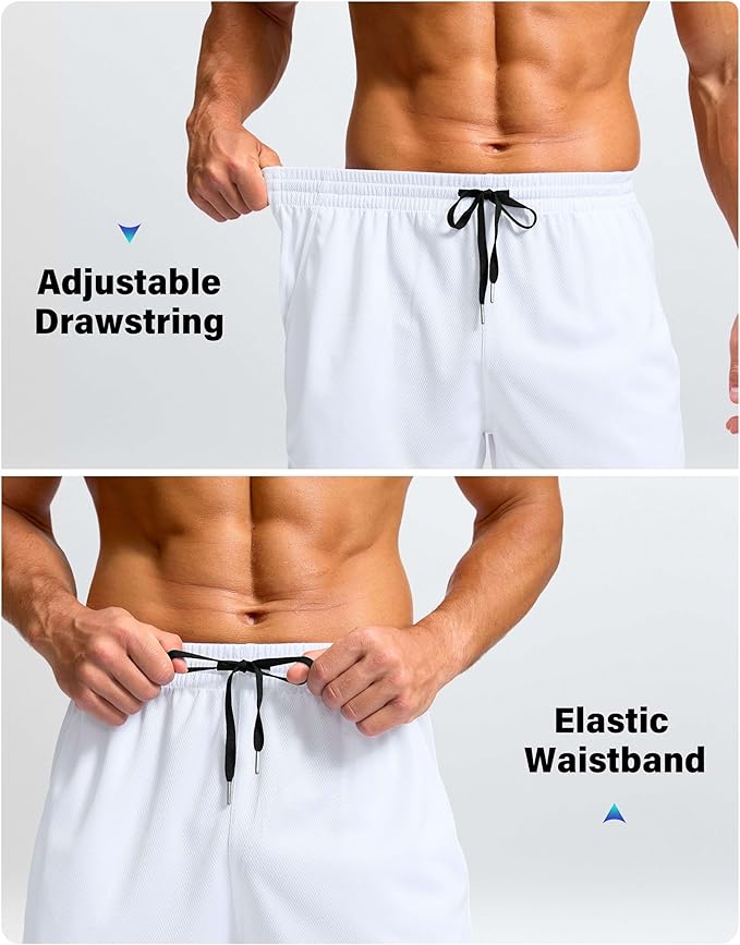 G Gradual Men's Athletic Workout Shorts with Pockets 5"/7"/9" Lightweight Quick Dry Gym Basketball Running Shorts for Men