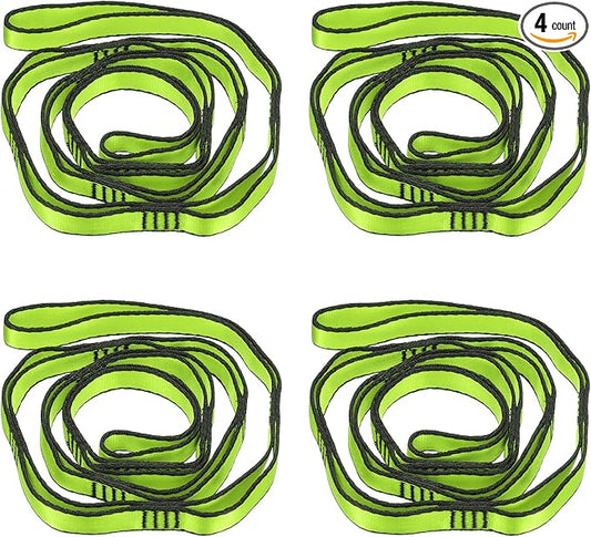 PATIKIL Daisy Chain Straps, Strong Climbing Strap Adjustable Nylon Chain Sling with Loops for Aerial Yoga Hammock Swing