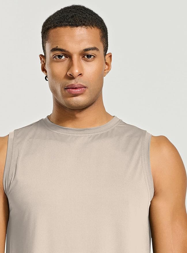 Men's Athletic Tank Tops Sleeveless Muscle Shirts Workout Running Bodybuilding Gym Tanks