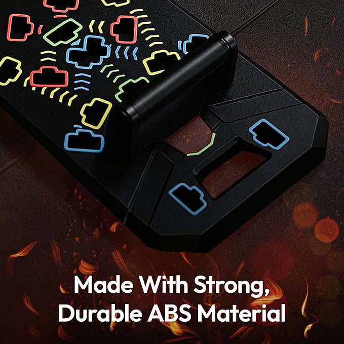 Solid Push Up Board | 20-in-1 Home Workout Equipment | Multi-Functional Pushup Board For Men & Women | Professional Pushup Stands For Chest Muscles