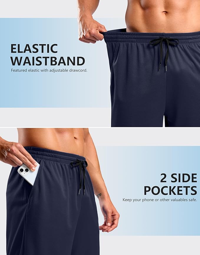 G Gradual Men's Athletic Workout Shorts with Pockets 5"/7"/9" Lightweight Quick Dry Gym Basketball Running Shorts for Men