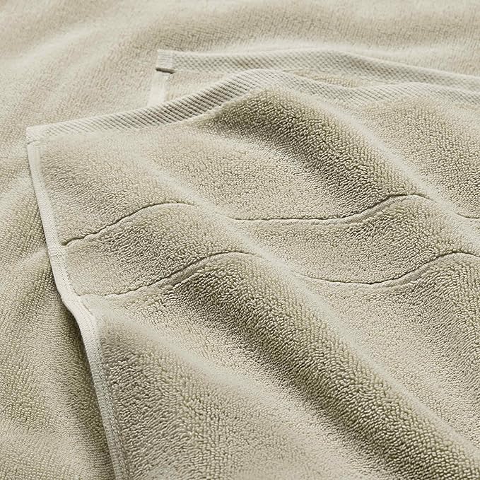 Brooklinen Super-Plush Turkish Cotton Bath Sheets Set of 2 Cotton, 820 GSM, Highly Absorbent, Machine Washable, Perfect for Home & Bathroom (40" x 65", Stone Beige)