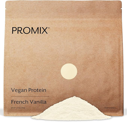 ProMix Nutrition Vegan Protein Powder, 25g Plant Based Organic Canadian Yellow Pea Protein, Vitamin B12, BCAAs, Gluten-Free - Vanilla, 2.5 Pound