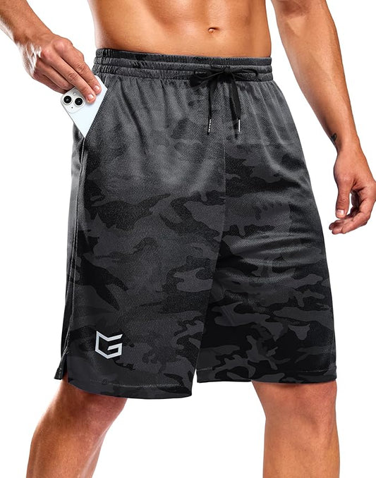 G Gradual Men's Athletic Workout Shorts with Pockets 5"/7"/9" Lightweight Quick Dry Gym Basketball Running Shorts for Men
