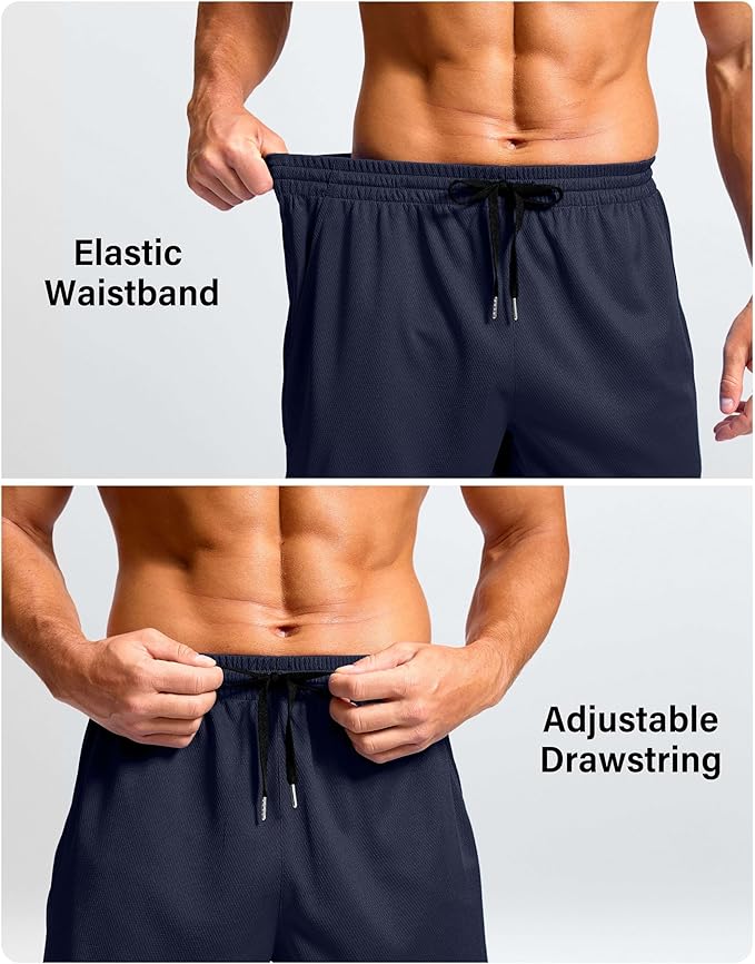 G Gradual Men's Athletic Workout Shorts with Pockets 5"/7"/9" Lightweight Quick Dry Gym Basketball Running Shorts for Men
