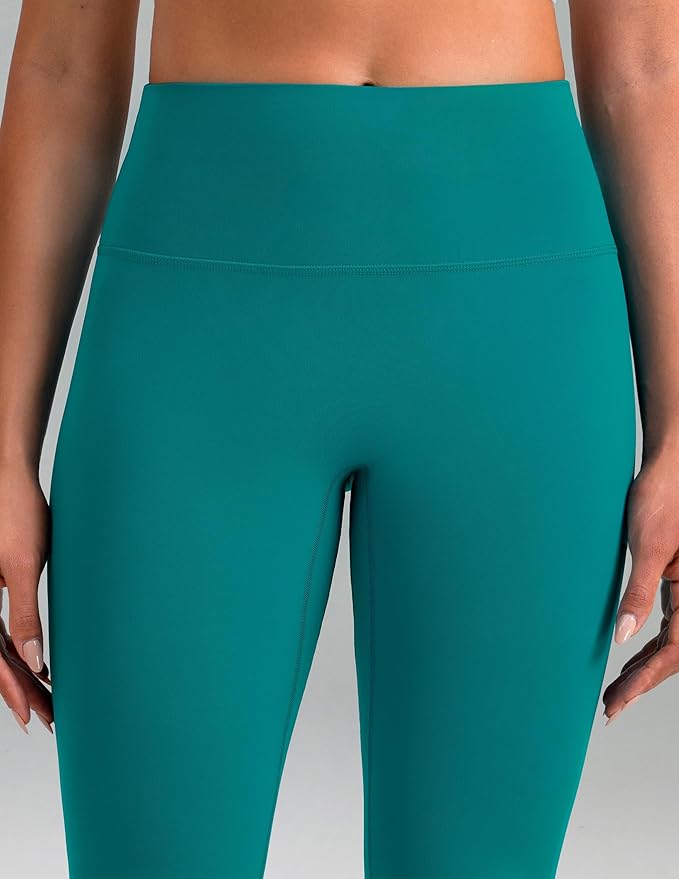 Colorfulkoala Dreamlux No Front Seam Leggings for Women 25"/28" Inseam, Seamless High Waisted Buttery Soft Yoga Pants
