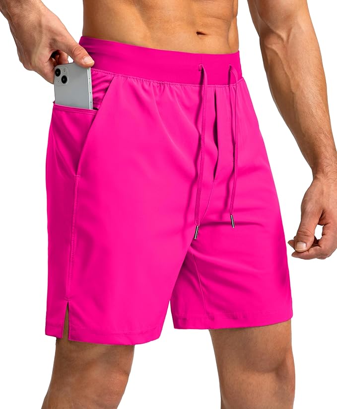 Men's Running Shorts with Zipper Pockets 9 Inch/ 7 Inch / 5 Inch Lightweight Quick Dry Gym Workout Athletic Shorts for Men