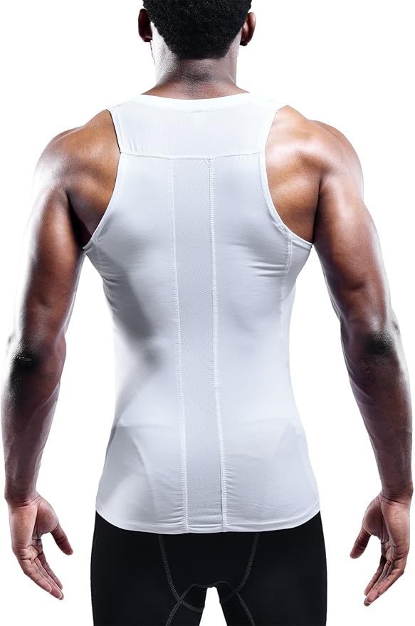 NELEUS Men's 3 Pack Dry Fit Compression Tank Top