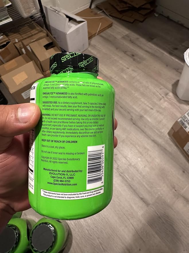 Species Nutrition Omegalyze Support Supplements, Essential Fatty Acid Formula, Supplement to Help Maximize Recovery, Omega 3,6 and 7 Formula,180 Capsules