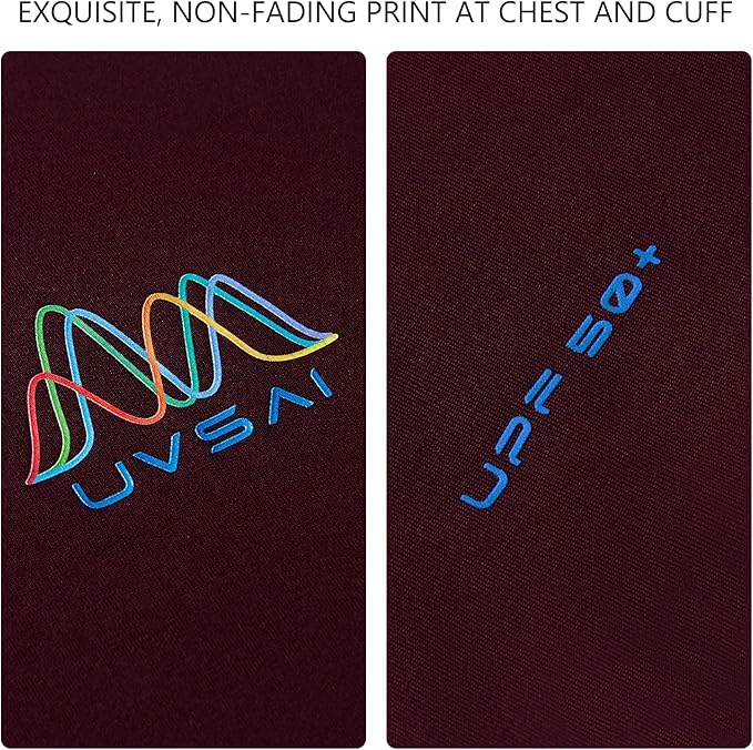 Men’s UPF 50+ Long Sleeve Performance T-Shirts Permanent UV Protective Quick Dry for Everyday Hiking Fishing Beach