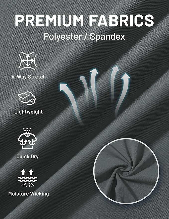 MIER Men's Tank Tops Workout Sleeveless Tee Shirts Muscle Athletic Gym Running Beach Tanks for Men, Quick Dry