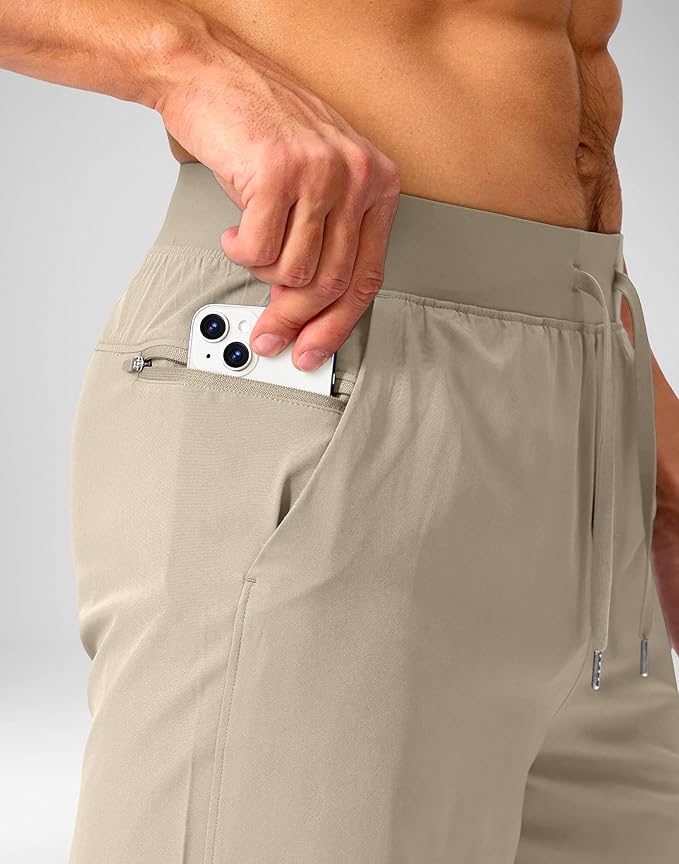 Men's Running Shorts with Zipper Pockets 9 Inch/ 7 Inch / 5 Inch Lightweight Quick Dry Gym Workout Athletic Shorts for Men