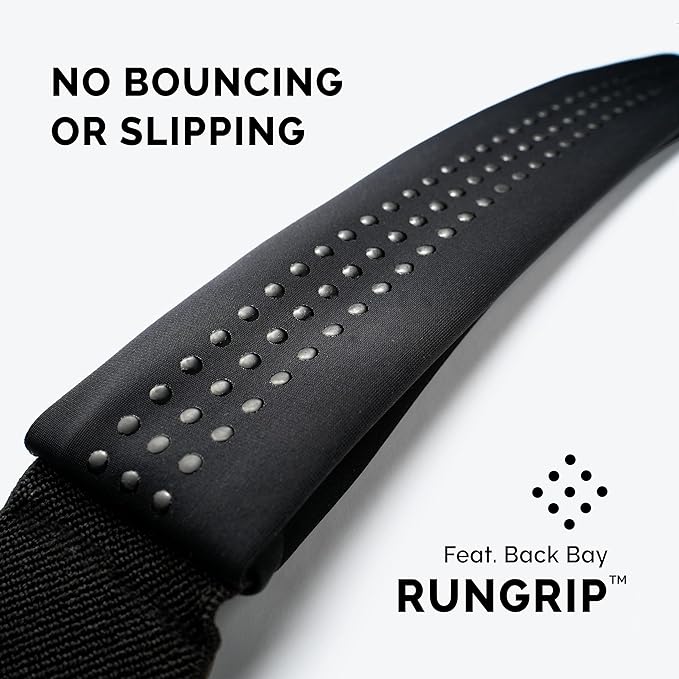Back Bay Slim Running Belt for Women & Men [Fits ALL Phones], Runners Fanny Pack for Men, Money Belt, Running Gear Gift, Waist Bag Workout Gear, iPhone Runner's Phone Holder Waist Pack