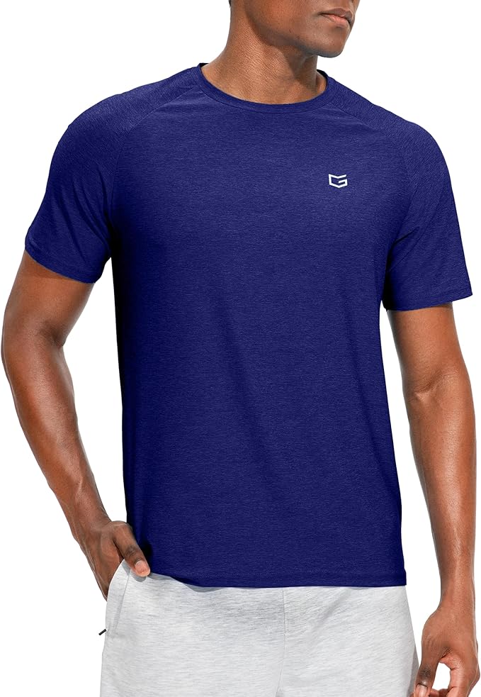G Gradual Men's Workout Quick Dry T-Shirts Short Sleeve Lightweight Cooling Gym Shirts Tee for Running, Beach, Hiking