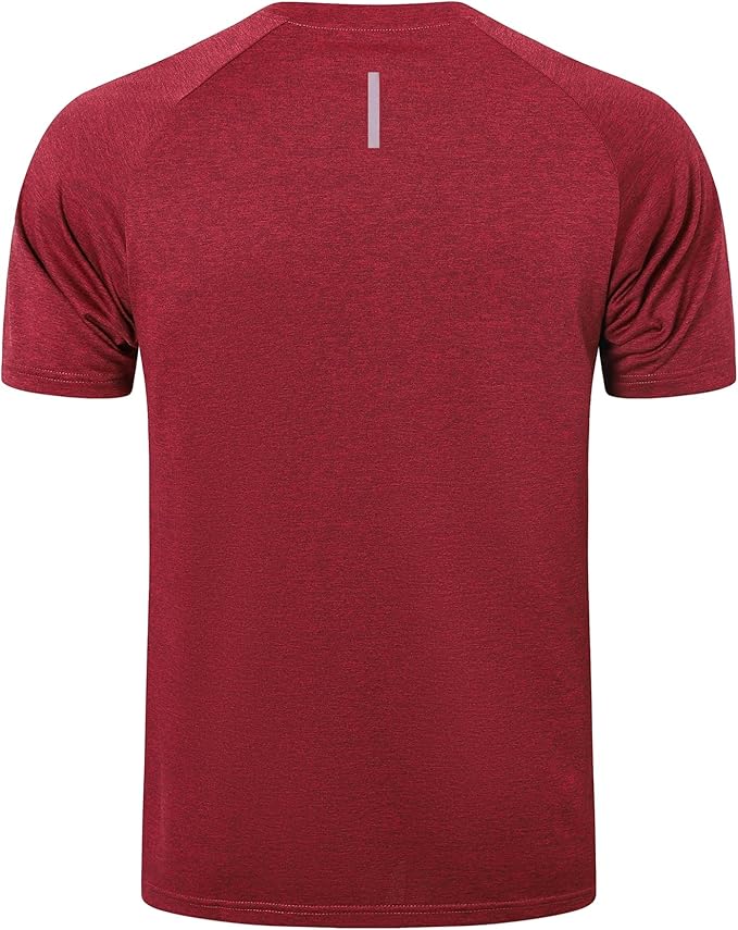 frueo Men's 1/3 Pack Workout Shirts Quick Dry Moisture Wicking Short Sleeve Mesh Athletic T-Shirts