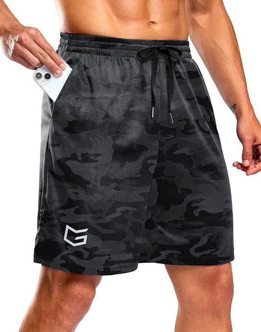 G Gradual Men's Athletic Workout Shorts with Pockets 5"/7"/9" Lightweight Quick Dry Gym Basketball Running Shorts for Men