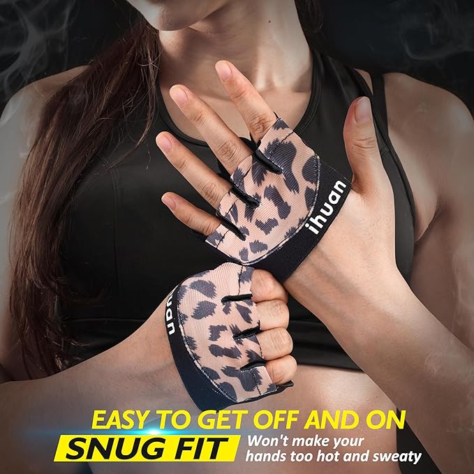 ihuan New Weight Lifting Gym Workout Gloves Men & Women, Great for Weightlifting, Exercise, Training, Fitness