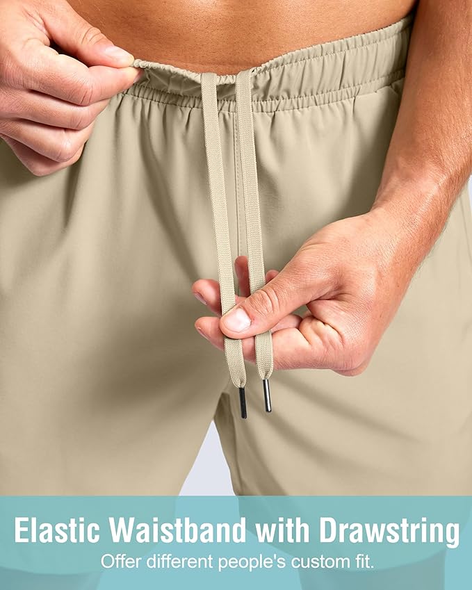 G Gradual Men's Athletic Running Shorts with Zipper Pockets Quick Dry 7"/ 5"/ 9" Workout Gym Shorts for Basketball Hiking