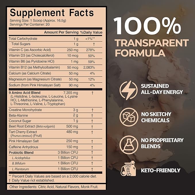 Antidote Clean Pre-Workout Powder - Natural Energy & Focus Booster with Beetroot, Creatine & Beta-Alanine - No Artificial Additives - Vegan, Keto-Friendly Supplement - Wild Blueberry - 20 Servings