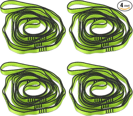 PATIKIL Daisy Chain Straps, Strong Climbing Strap Adjustable Nylon Chain Sling with Loops for Aerial Yoga Hammock Swing