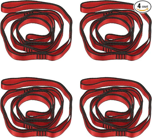 PATIKIL Daisy Chain Straps, Strong Climbing Strap Adjustable Nylon Chain Sling with Loops for Aerial Yoga Hammock Swing