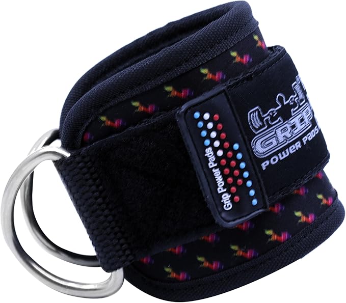 Ankle Straps for Cable Machines Double D-Ring Gym Adjustable Neoprene Premium Cuffs to Enhance Legs Abs & Glutes Kickbacks Workouts Leg Curls Extensions Booty Hip Abductors Exercise for Men & Women