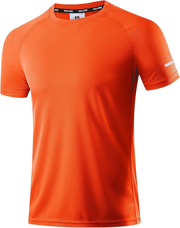 Holure Men's Mesh Quick-Dry Short Sleeve Workout T-Shirt