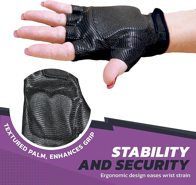 Fitness Gloves for Women & Men with Wrist Support, Workout & Strength Training Gloves, Gym Accessories for Ladies/Men, & Weight Lifting Gloves