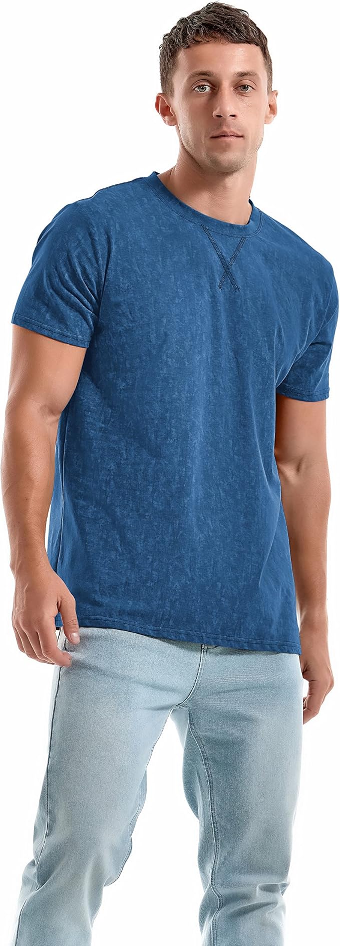 KLIEGOU Men's T-Shirts - Premium Cotton Crew Neck Tees S - 4XL